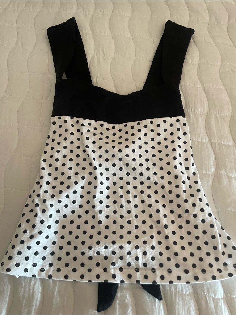 Black & White Polka Dot Top